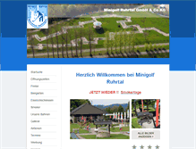 Tablet Screenshot of minigolf-ruhrtal.de
